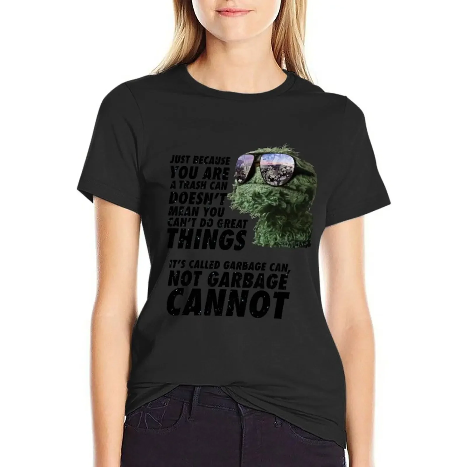 

Garbage Can T-Shirt plus sizes Aesthetic clothing Blouse white t-shirt dress for Women sexy