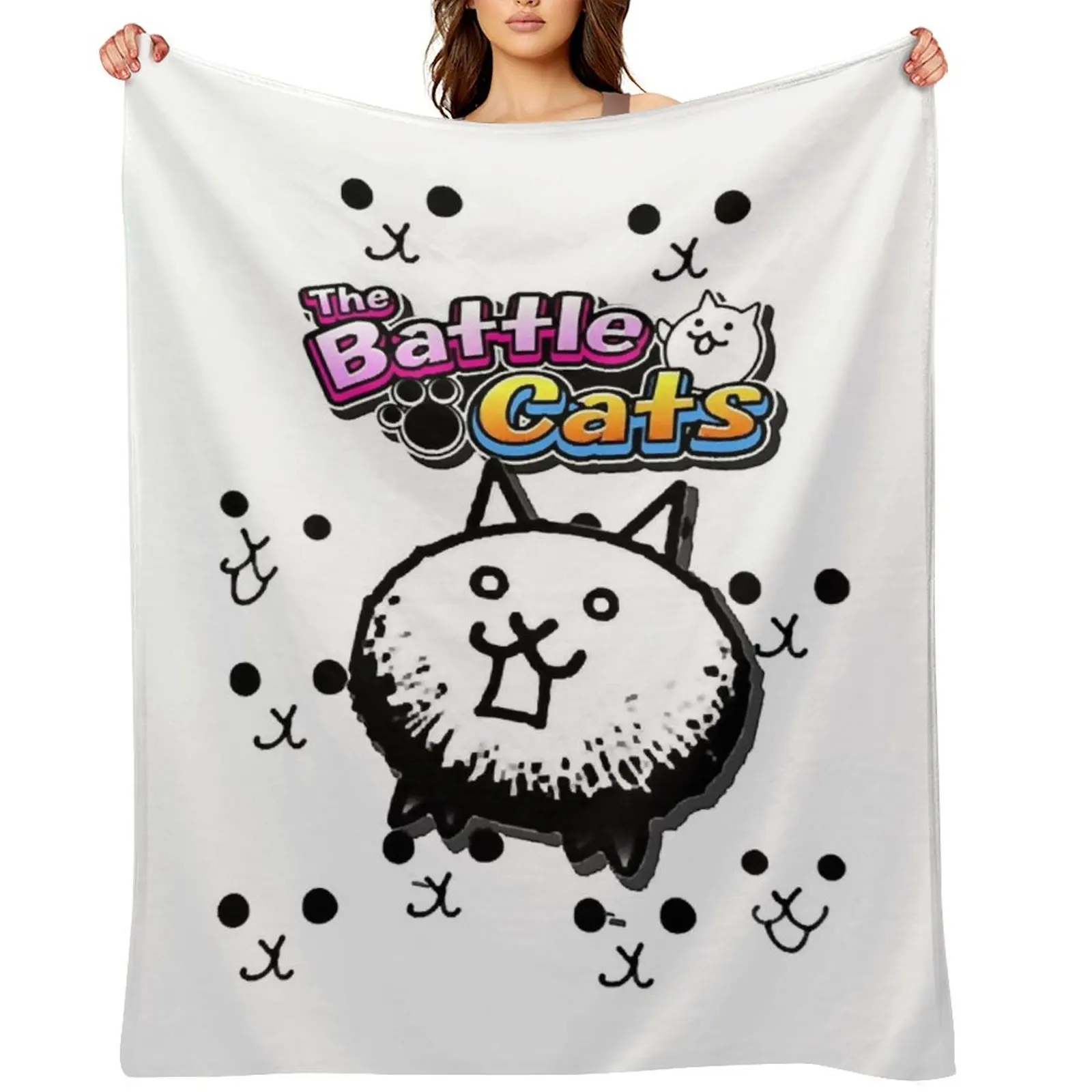 

Women Men Battle Cats Retro Vintage Throw Blanket Weighted manga Multi-Purpose Blankets