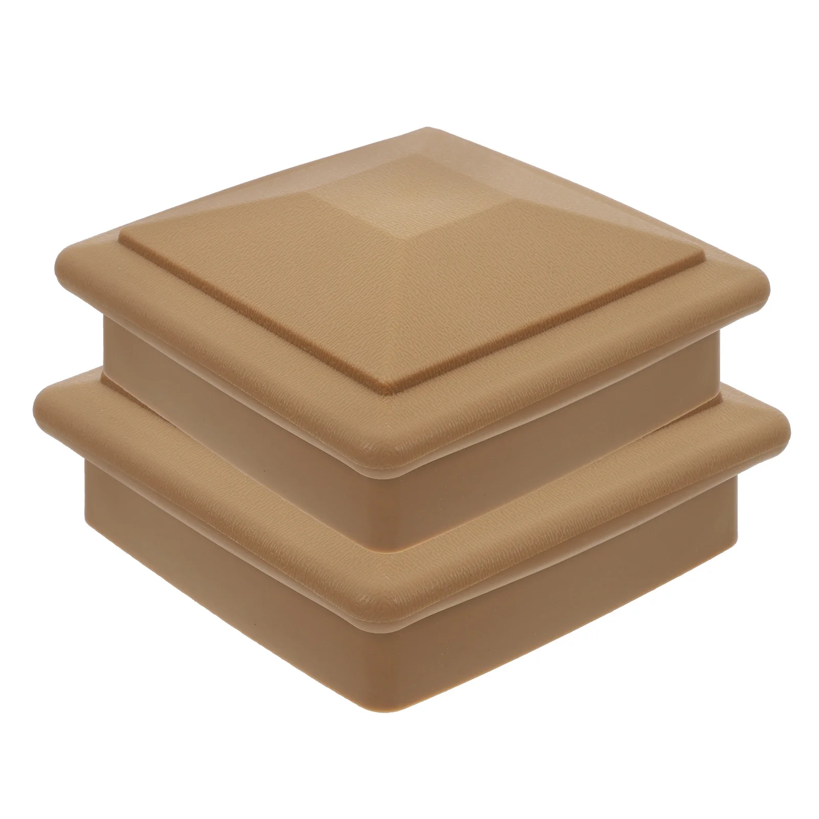 

2 pcs Pyramid Style Plastic Caps Square Fence Post Tops Cover For Deck Mailboxes Stairs Garden Fencing Parts Waterproof Durable