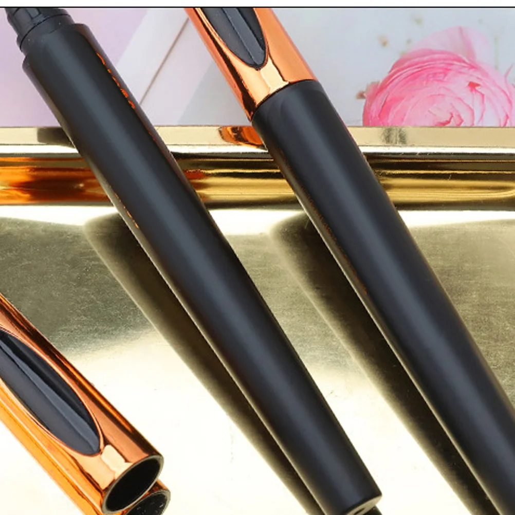 

2Pcs Liquid Eyeliner Pen Waterproof Ultra Fine Tip Long Lasting Smudge Proof Makeup Supplies Accessories