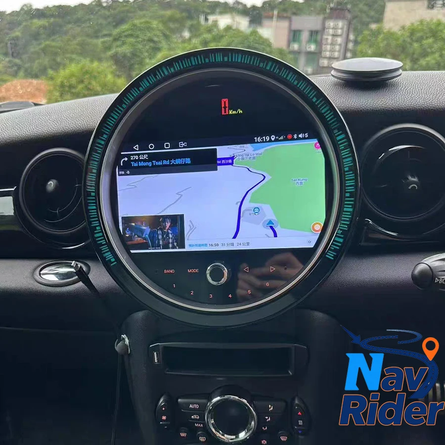 Reproductor Multimedia Android 16 para Auto, Pantalla LCD para el Panel de Instrumentos, Compatible con BMW Mini One Cooper R55 R56 Peaceman Clubman 2007-2010, Carplay, 9 Pulgadas