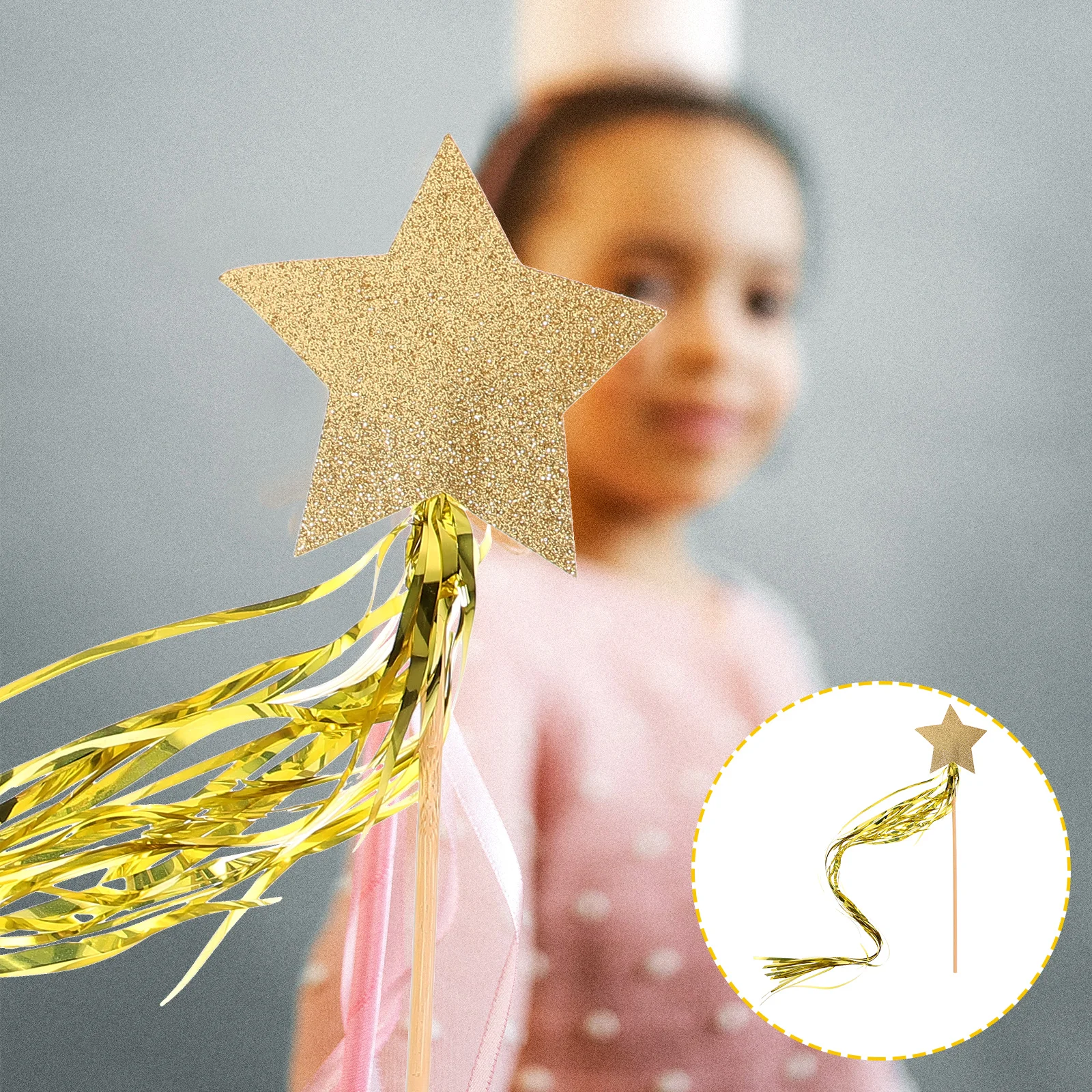 

10Pcs Shiny Fairy Rods Novelty Design Lively Atmosphere Party Cosplay Decorative Fairy Wands for Events Wedding Car Decoration