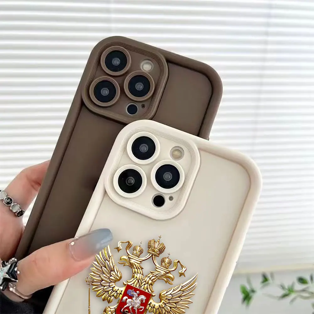 Russian Flags Emblem Phone Case For IPHONE APPLE 17 AIR 16 16E 11 12 13 MINI 14 15 8 7 XR Plus Pro Max Silicone Cover Case Funda view 3