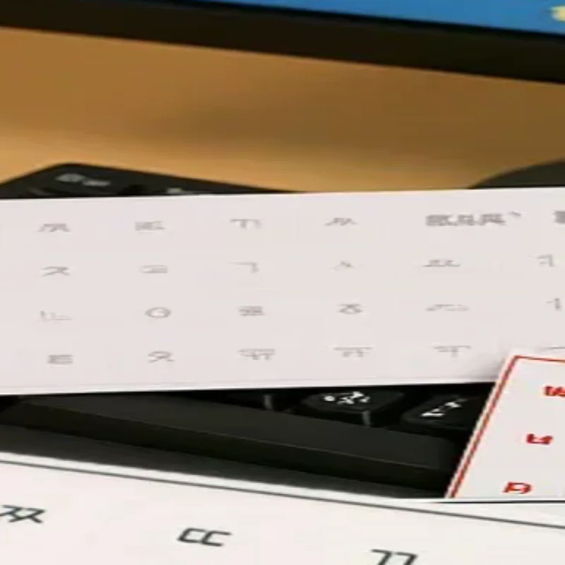 [Korean Language] Tear-Off Film Keyboard Sticker Desktop Laptop Key Sticker Single Film Universal Transparent Engraving Sticker