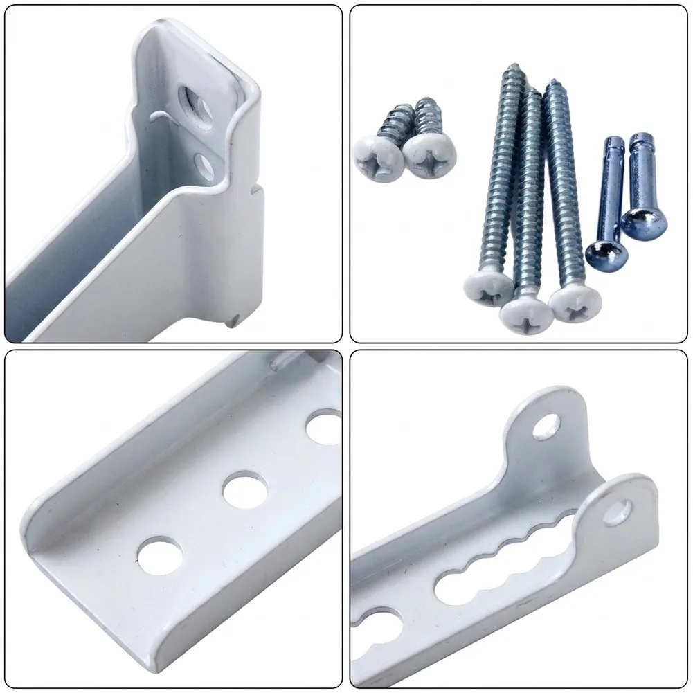 Storm Door Bracket for Improved Door Alignment and Support - Iron Construction Bracket with All Mounting Hardware