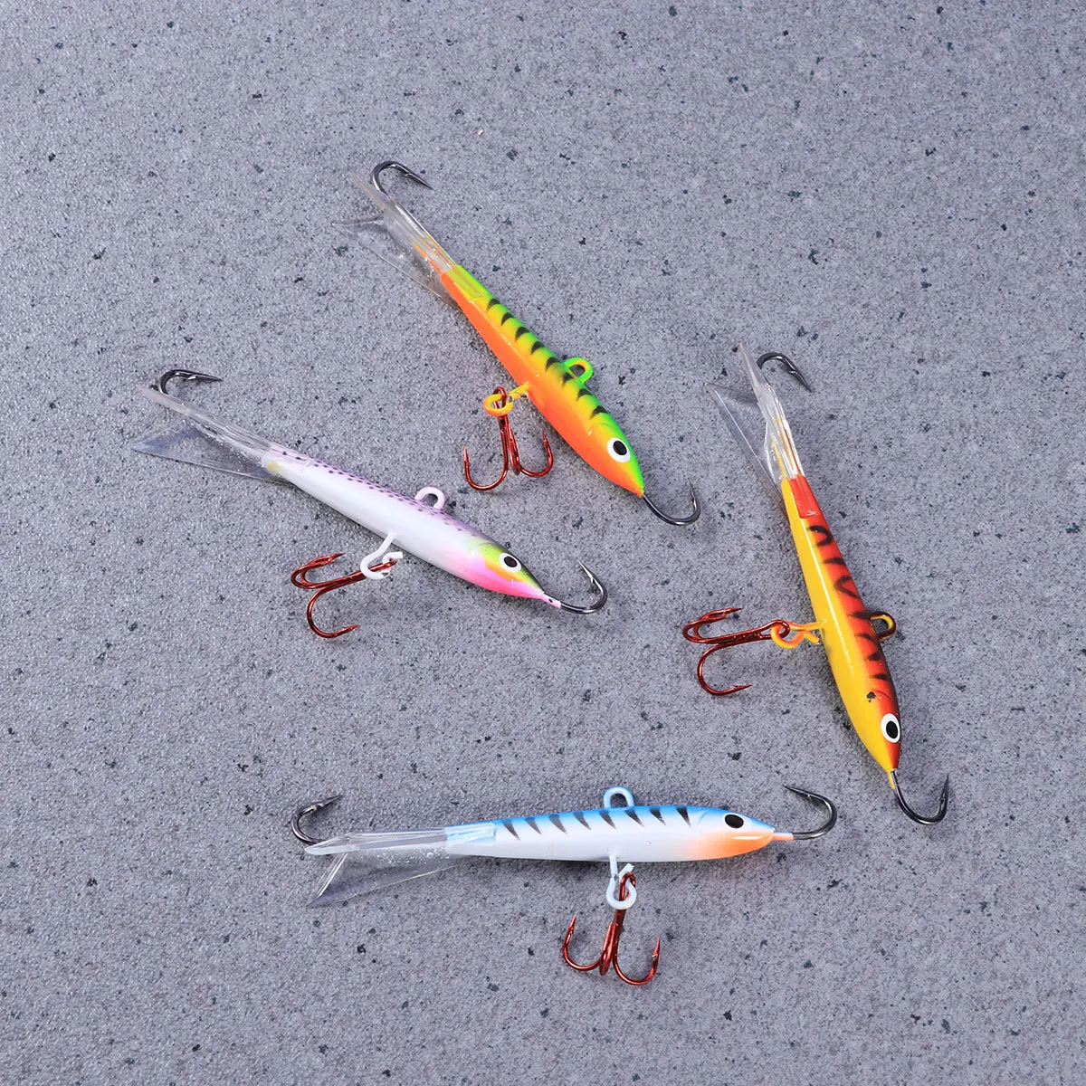 

4Pcs Mini Metal Fishing Lure Bait 83mm High Simulation Bass Pike Seabass Fishing Gear Artificial Bait Bass Lures