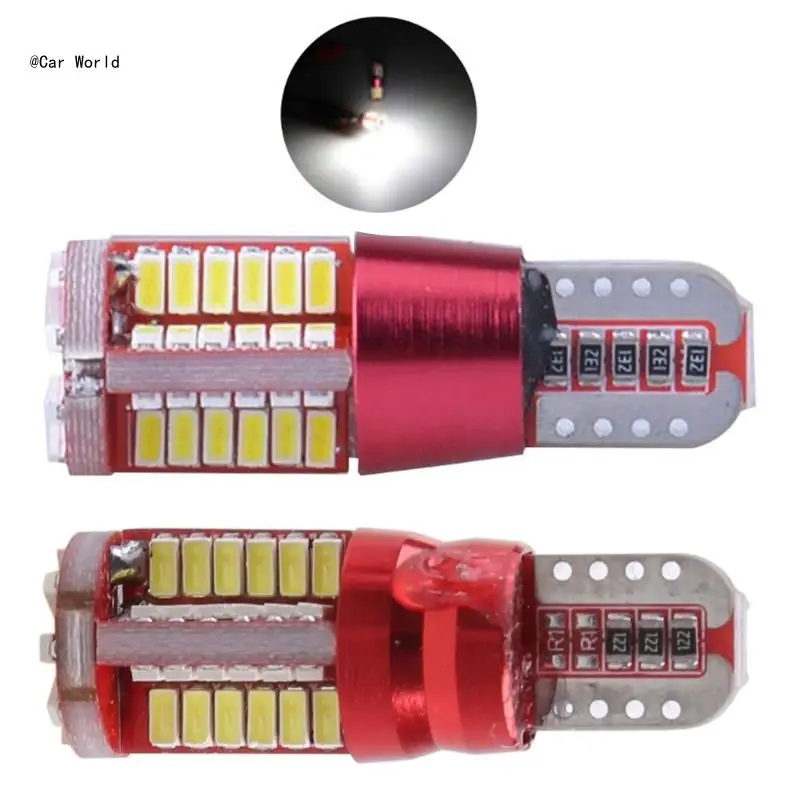 6XDB Яркие автомобильные габаритные огни T10 168 192 W5W 57SMD 3014 Светодиодные лампы для чтения W5W Автоматические лампы