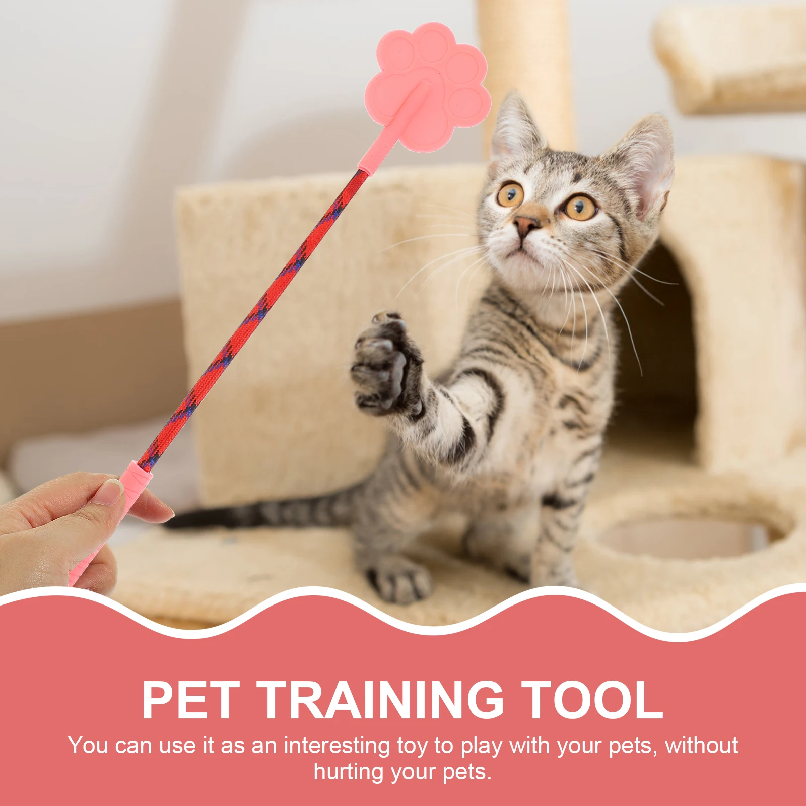 

2pcs Durable Paw Shape Rubber Dog Training Tool No Hurt Puppy Small Size Lightweight Flexible Long Service Life Dog