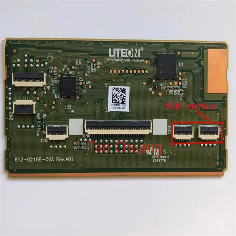 Placa de botão do mouse touchpad para dell latitude 7280 7290 7380 7480 7490 e7280 e7290 e7390 e7480 e7490 e7380