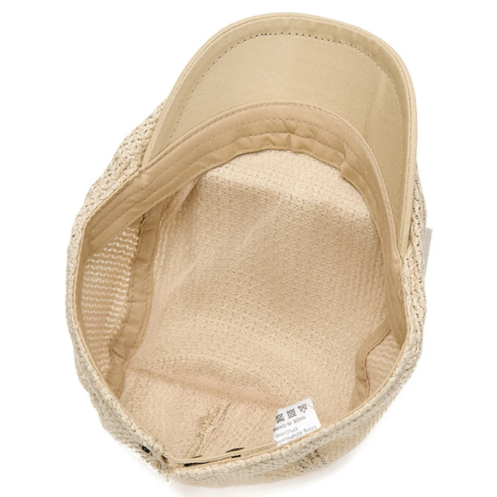 HT5130 Neue Frühling-Sommer-Kappen für Herren und Damen, Retro Künstler-Malermütze, Unisex Ivy Flat Cap, Verstellbare Baskenmütze – Detail 10