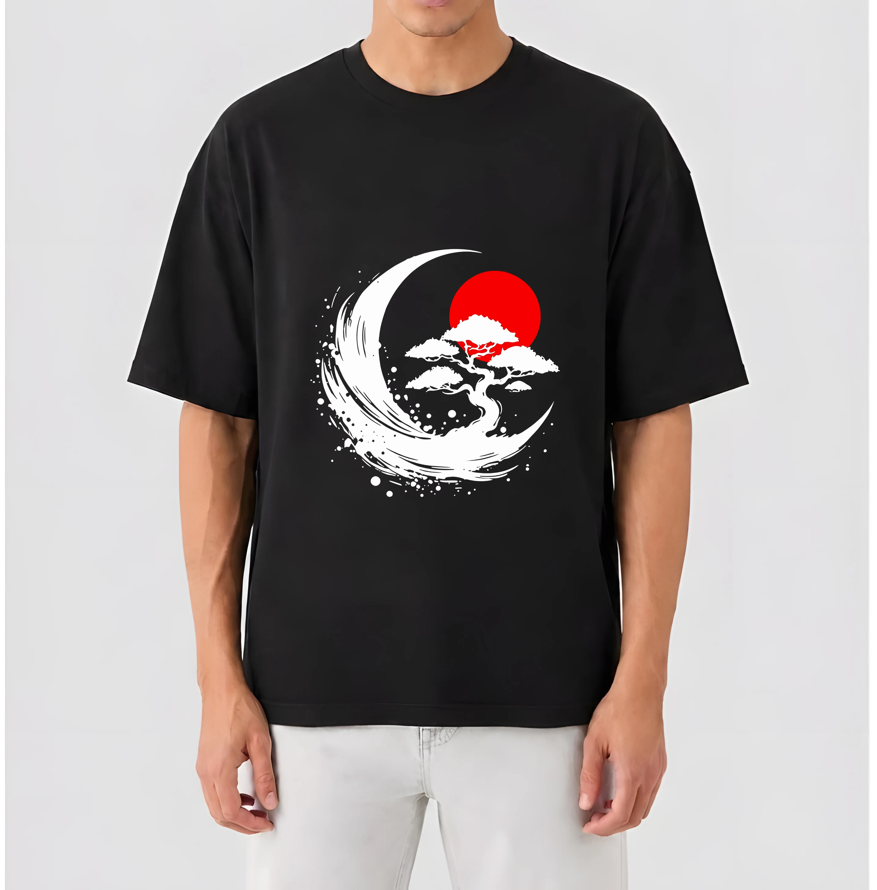 1pcs T shirt for men Summer 100% Cotton Short sleeve Graphic Breathable Men clothing Hip-Hop streetwear Solid color Running top