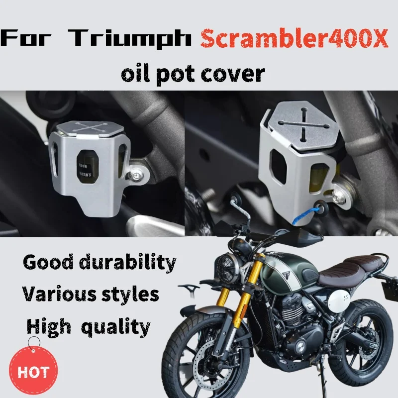 

Для Triumph Scrambler400X модифицированная защитная крышка масляного бака заднего тормоза, украшение масляной чашки дискового тормоза, защитная крышка