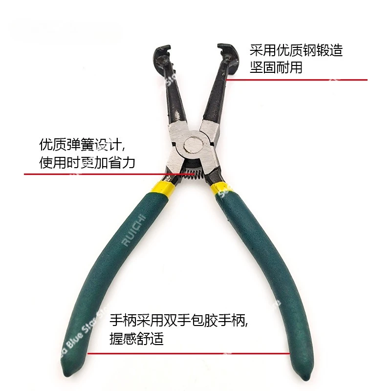 Automotive plastic box piston ring pliers disassembly and assembly set 14 turns manual adjustable tightening ring piston pliers