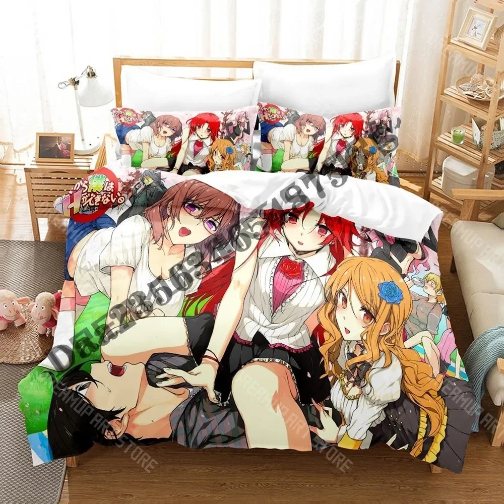 

3D-принт Dakara Boku Wa, H Ga Dekinai So, I Can't Play H Комплект постельного белья Single Twin Full Queen King Size Комплект постельного белья для взрослых и детей