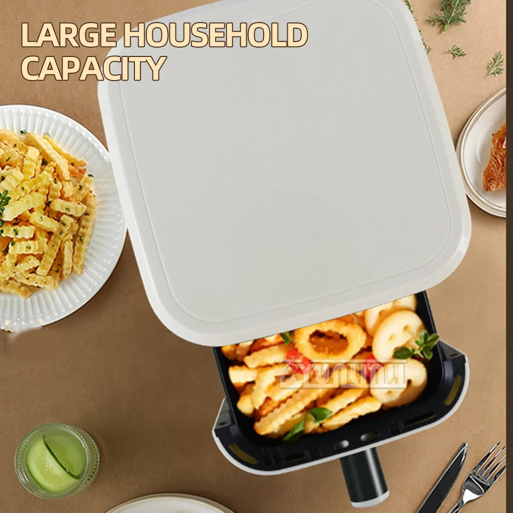 Friggitrice ad aria multifunzionale per uso domestico 6L visualizzazione intelligente senza olio forno elettrico per friggere