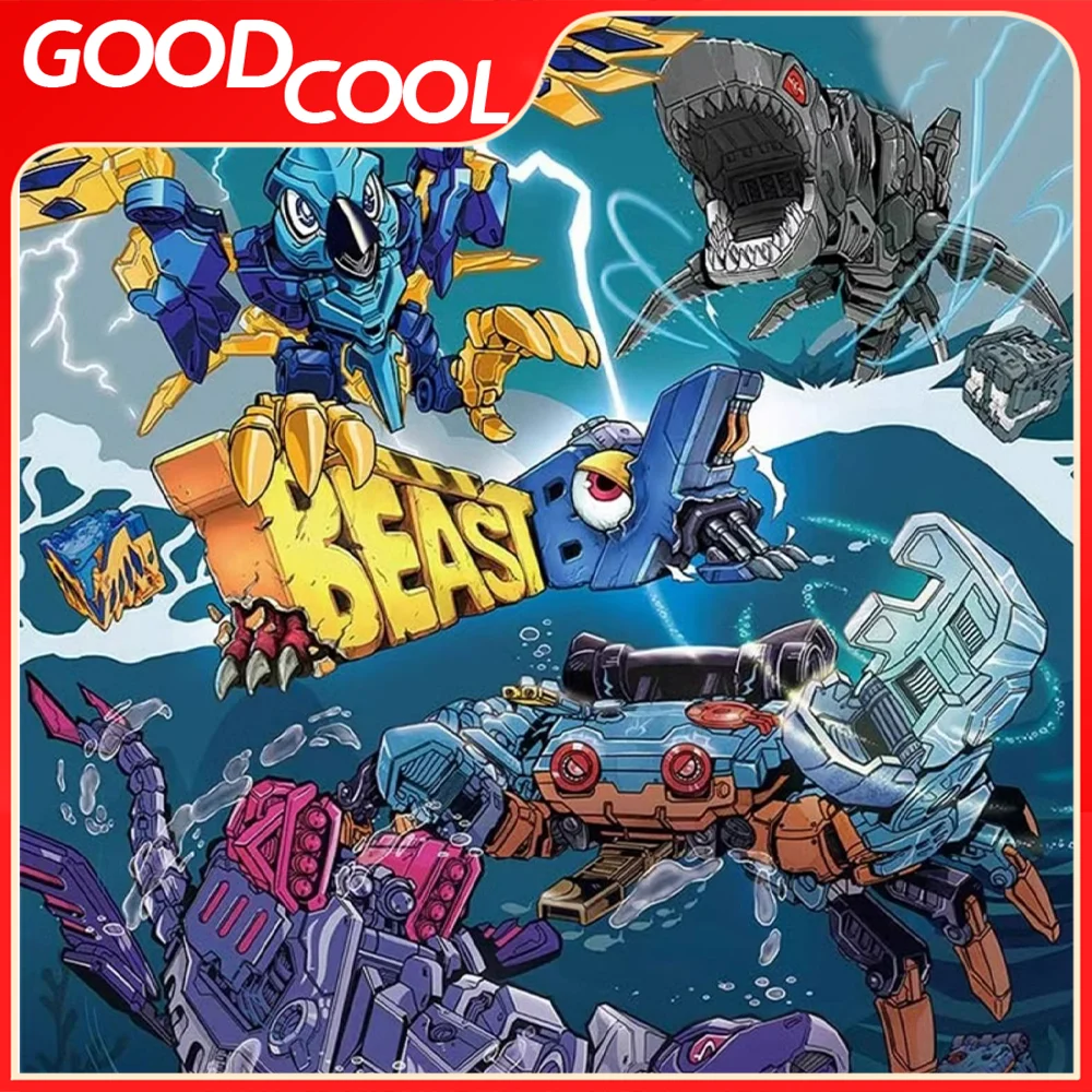 BEASTBOX Beast Box Series Chimelong Second Bullet Turtle Neck Dragon Trendy Deformation Assembly Model Mech Action Figure Toys