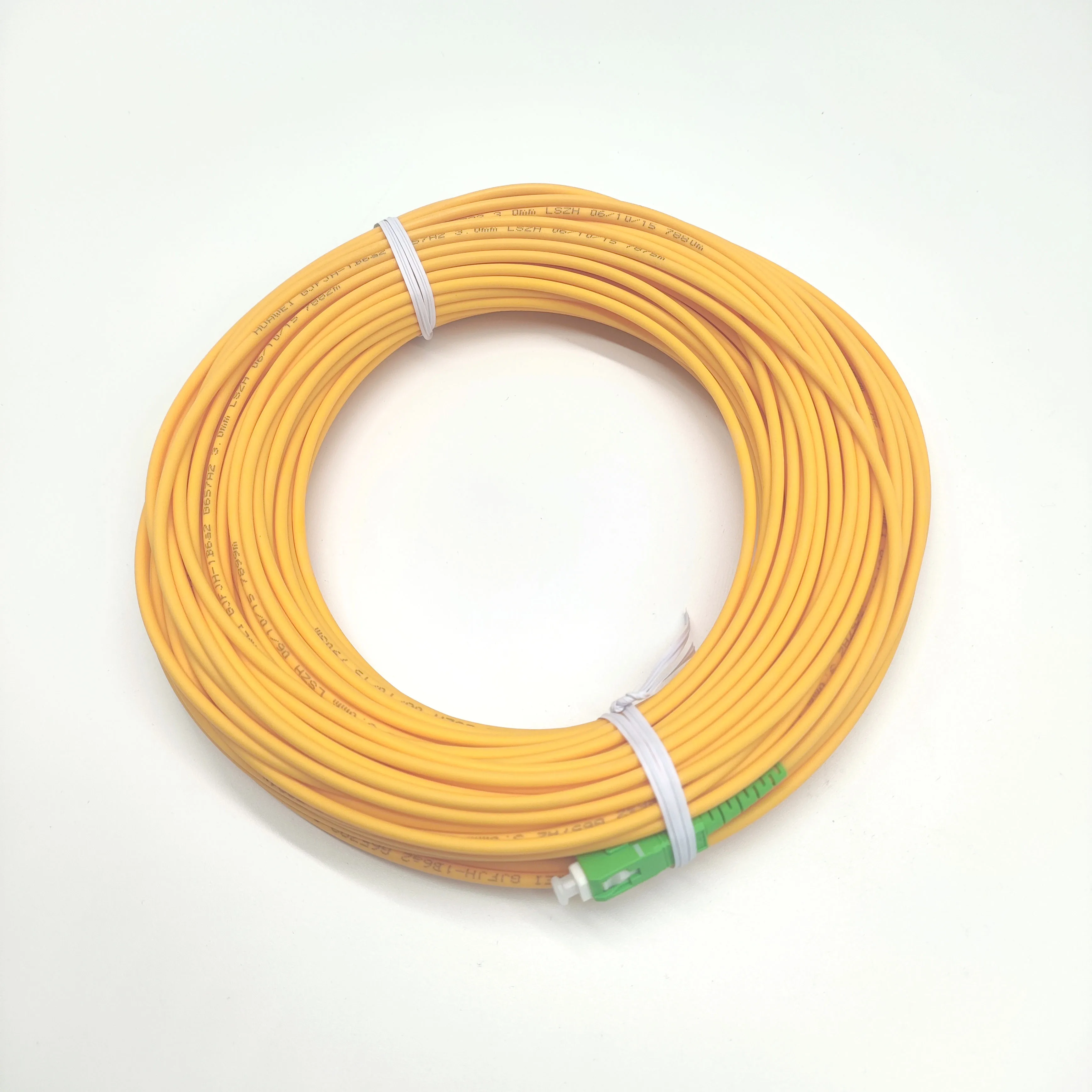 Cable de conexión de fibra óptica SC APC a SC APC, Cable inclinable de octava inclinada, modo único, TV, cables especiales de fibra SC, 20M, 30M, 3,0mm