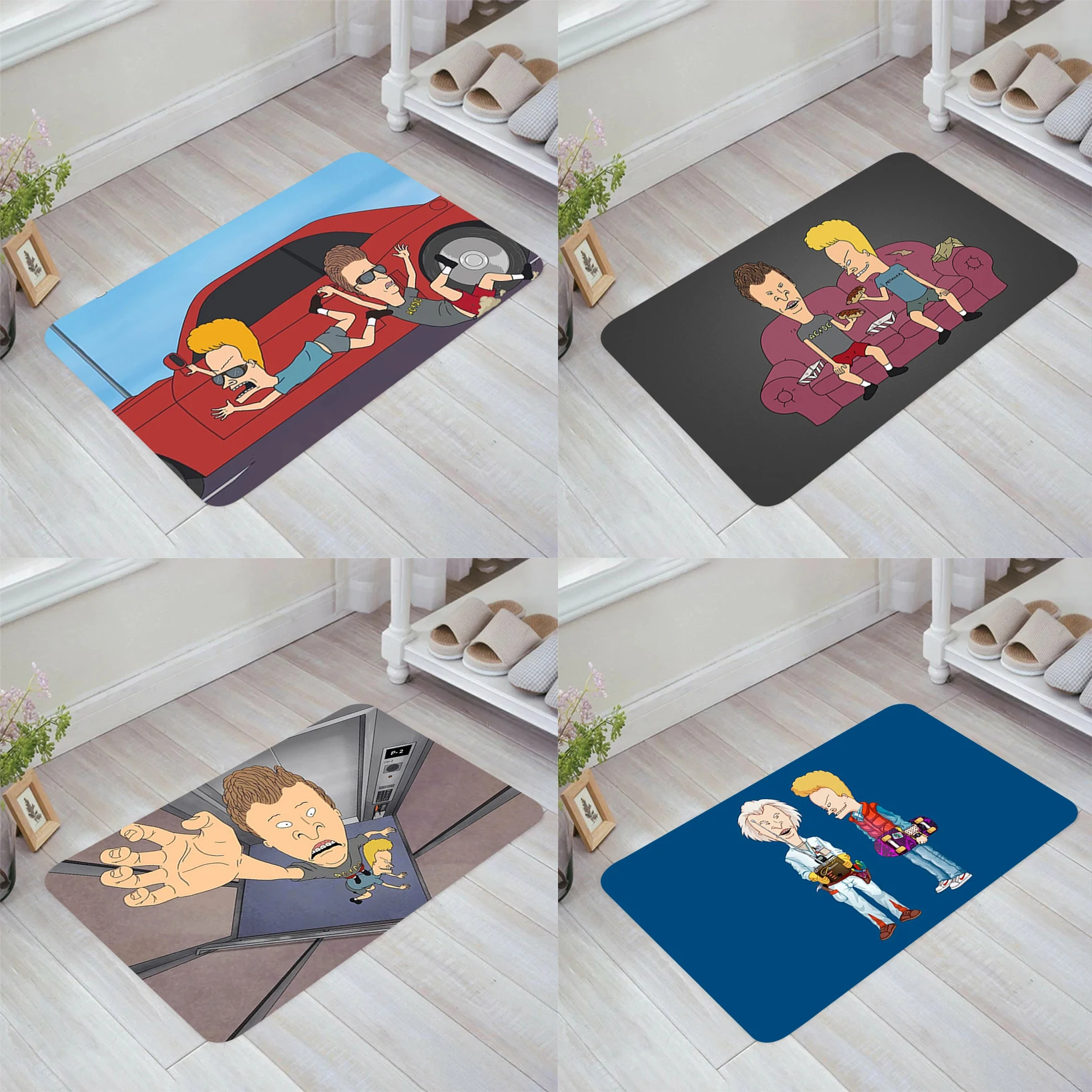 

Doormat Entrance Door B-Beavis and Butt-head Floor Mat Balcony Kitchen Rug Home Carpets Aesthetic Room Decoration Rugs Foot Mats