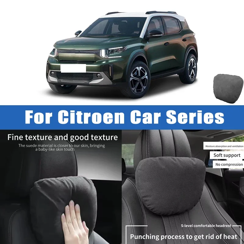 

Top Quality Car Headrest Neck Support Seat Soft Neck Pillow Breathable For Citroen C3 C4 C4L C5 C6 Berlingo Jumpy Picasso DS3