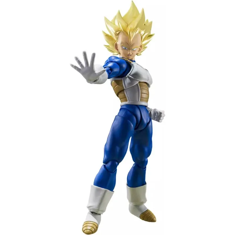 متوفر في المخزون بانداي لعبة دراغون بول فيجيتا SHF سوبر سايان الدم الذهبي الشعر S.H.Figuarts نماذج شخصيات الحركة أنيمي جمع