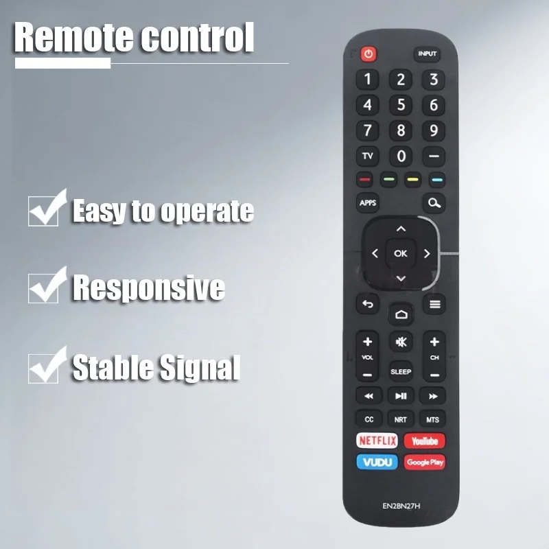 

New Remote Control Compatible for Hisense Smart TV 32H5590F 32H5500F EN2BM27H