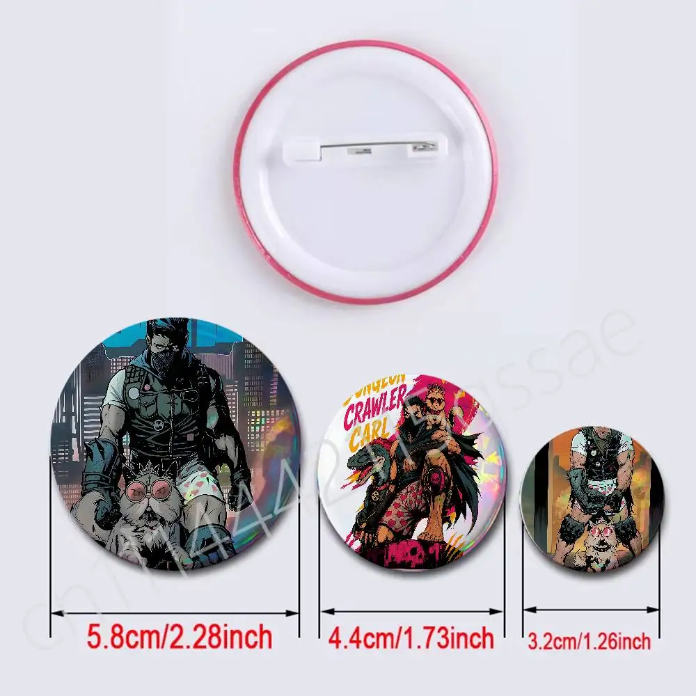 FOR Dungeon Crawler Carl Brooches Cute Cartoon Badge Jacket Jeans Lapel Pin Gift Accessorie