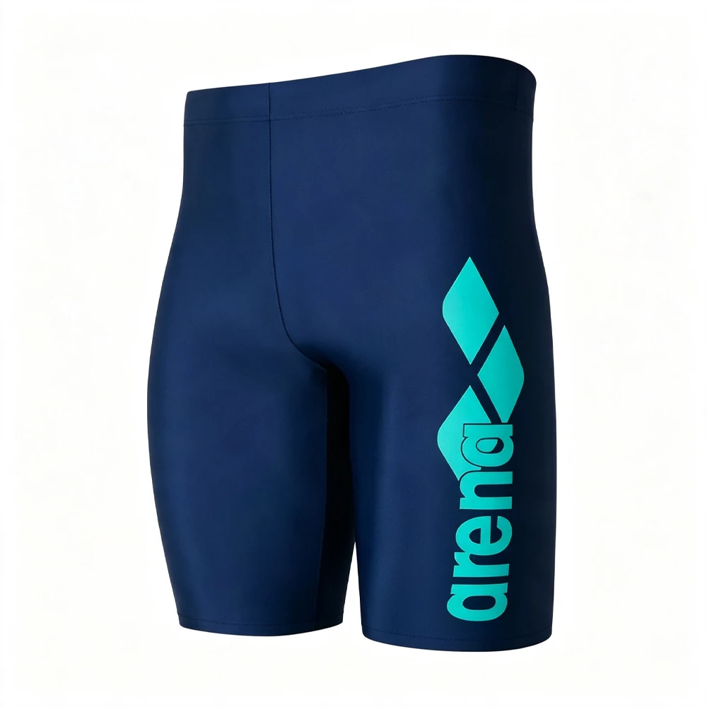 Men's Professional Swim Jammer Surf Trunks Quick Dry UV Protection Lycra Summer Beach Gym Tights Shorts for Swimming