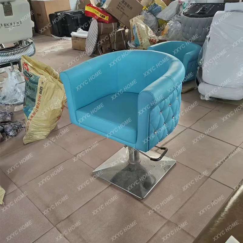 ML Hair chair barber shop special hair chair with drill pull buckle rotating lift perm and dyeing