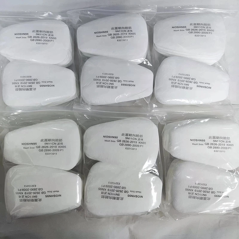 

100-300Pcs 5N11 Industry Dust-Proof Filter Cotton Replaceable For 3M 6200/6800 Chemical Respirator Gas Mask Spraying Painting