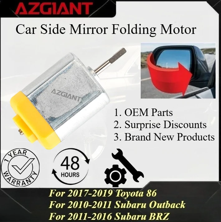 

AZGIANT Car Side Mirror Folding Motor for 2013-2018 Subaru Legacy/Outback 2010-2011/BRZ 2011-2016/Forester 2013-2018 new parts