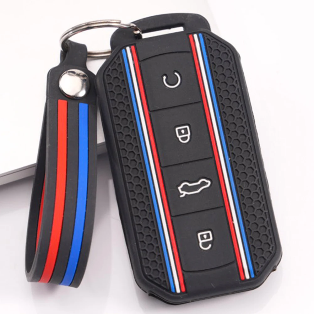 Key Fob Case With Keychain For Chery Jaecoo J5 Jaecoo J7 Tiggo 7 Pro Tiggo 7 Pro Max Tiggo 8 Tiggo 9 Omoda C5 Omoda E5 Daily Use