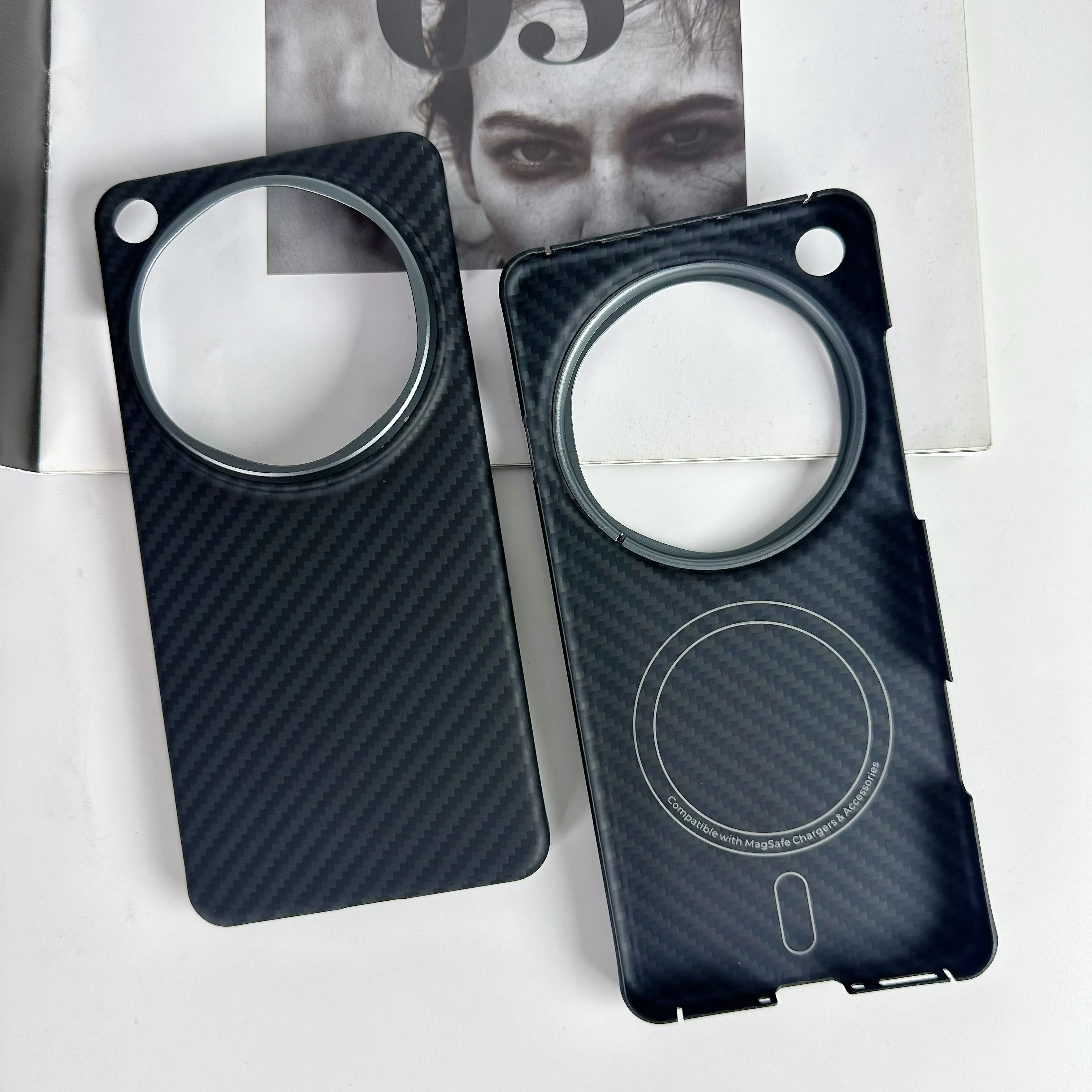 For OPPO Find X9 Ultra/X9s PRO Aramid Fiber Magnetic Case BLACK Ultra Thin Shock Absorbing Protective Cover with Precision Fit view 3