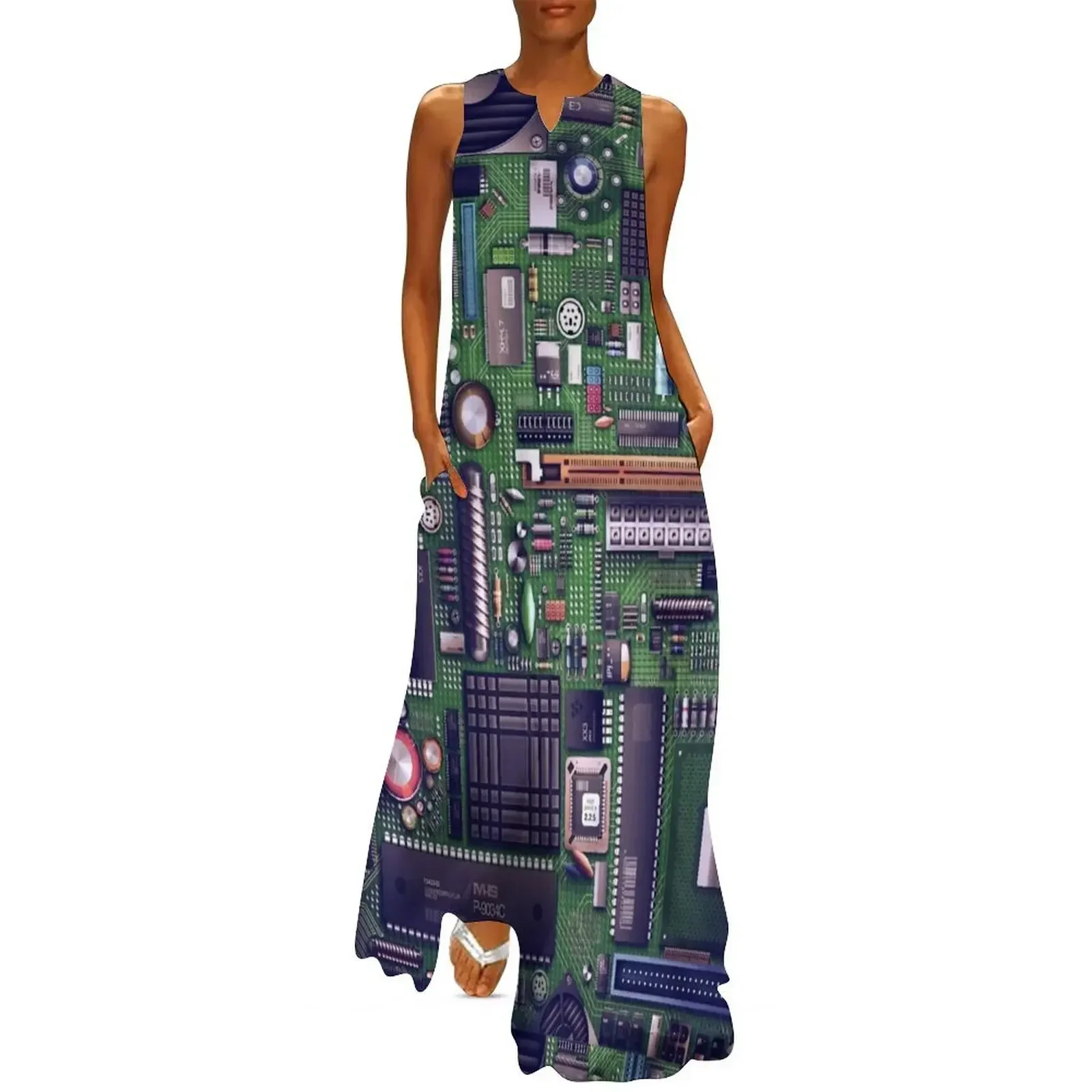 

Motherboard Long Dress dresses for woman summer clothes for women Casual dresses cocktail dresses Dress