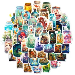 10/30/50PCS World in a Bottle Wish Bottle Stickers Graffiti Decals DIY Phone Fridge Laptop Sticker Decoration Classic Toys