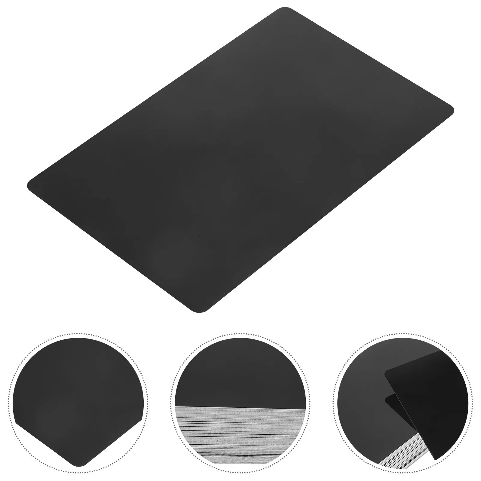 

50 шт. заготовок для изготовления черных металлических именных бейджей из алюминия для гравировки