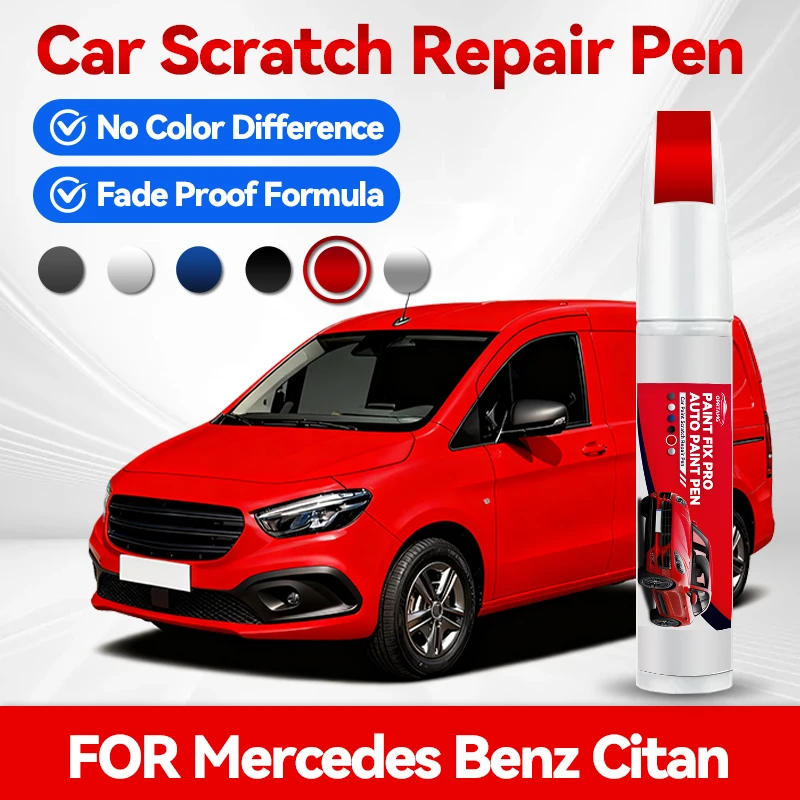 

For Mercedes Benz Citan Paint Repair Pen Touch Scratch Remover DIY Auto Accessories Black White Silver Gray Blue Red