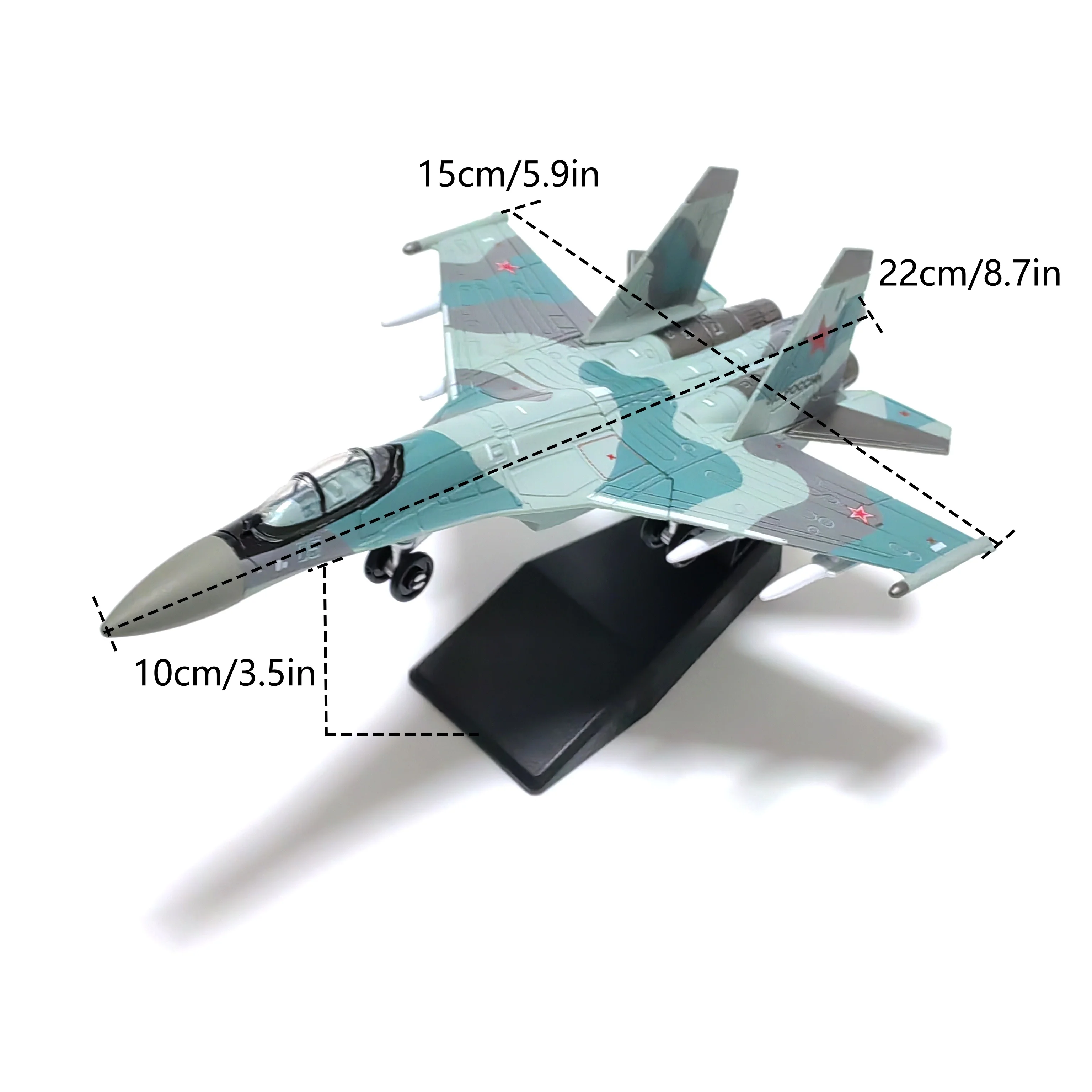 SU-57S F-14 SU-25 Montage-Simulationsmodell aus Kunststoff Kampfflugzeug Militärisches Ausstellungsmodell Kreatives Geschenk – Detail 21
