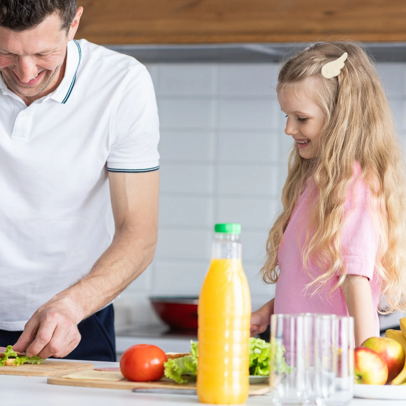 

1 Pair Angel Wings Hair Clips For Girls Fabric Hair Accessories Kids Party Headwear Gift Christmas Birthday Angle Wings Barrette