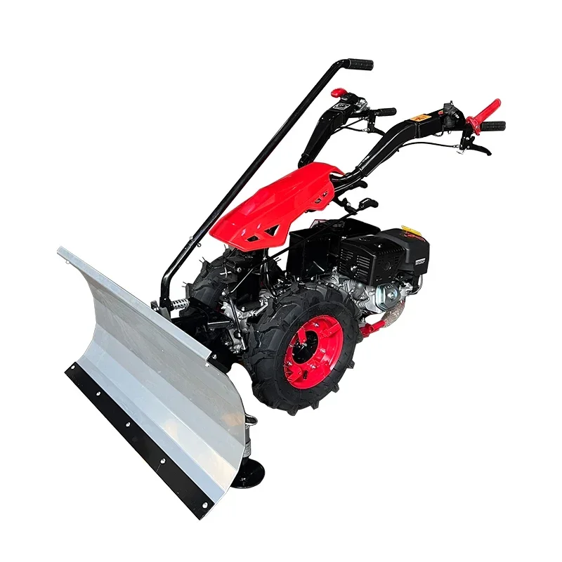 snow throwing  self-propelled snow sweeper and manual snow cleaning are bes