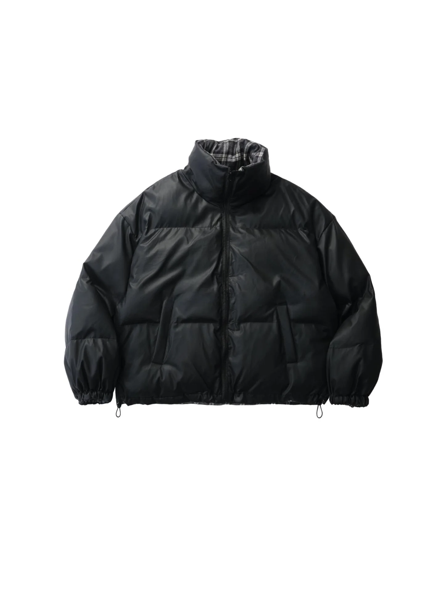 

Livingtown American Retro Casual Versatile Pure Color PU Leather Cotton Jaet Bread Sle Couple Outerwear Youth Faion