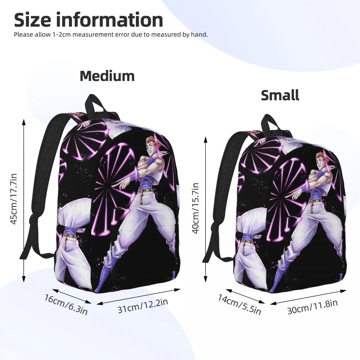 Рюкзак в стиле аниме HXH Hunter X Hunter Hisoka Morow, рюкзак большой вместимости, детская сумка для книг, школьная сумка, сумки на плечо для мужчин и женщин