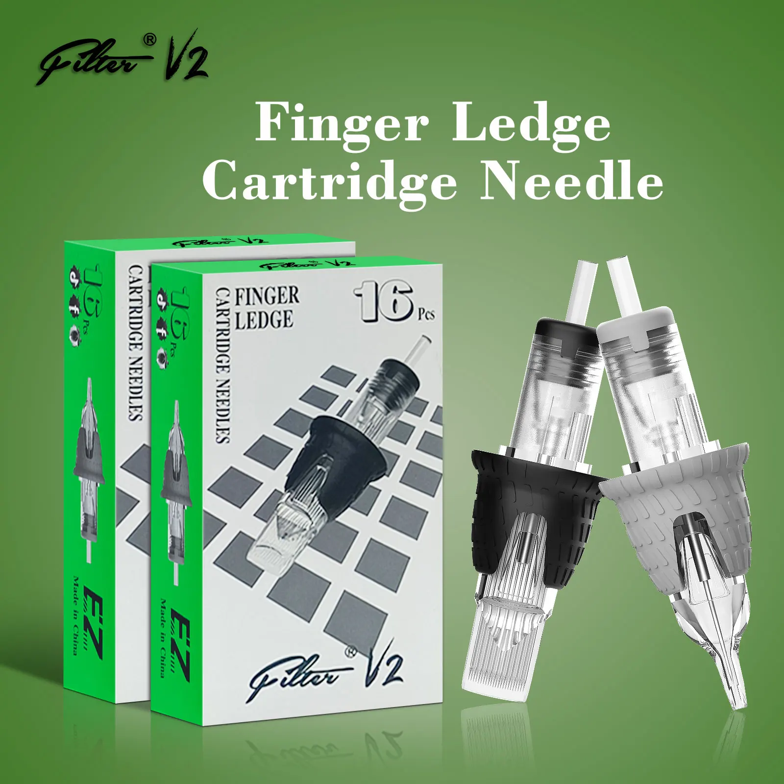 

EZ Filter V2 Disposable Sterilized Safety Tattoo Needles Cartridge for Tattoo Rotary Pen Round Liner Permanent Makeup 16pcs