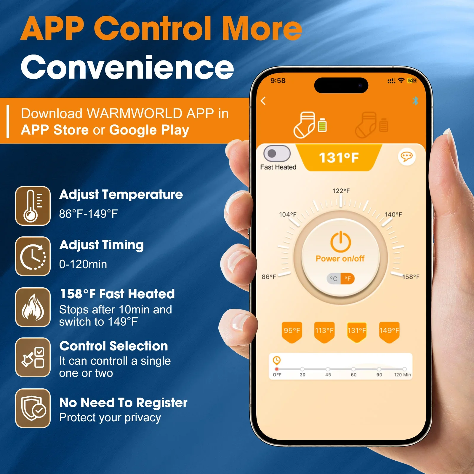 Heated Socks With Battery box Anti-Cold Skiing Socks Women Men Heating Foot Warmer Electric Fever Socks Hiking Ski Warm Outdoor