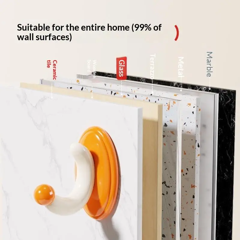 Cute Cartoon No Drilling Adhesive Wall Hooks Strong Load Bearing For Bathroom Bedroom Entryway Hanging Keys Bags