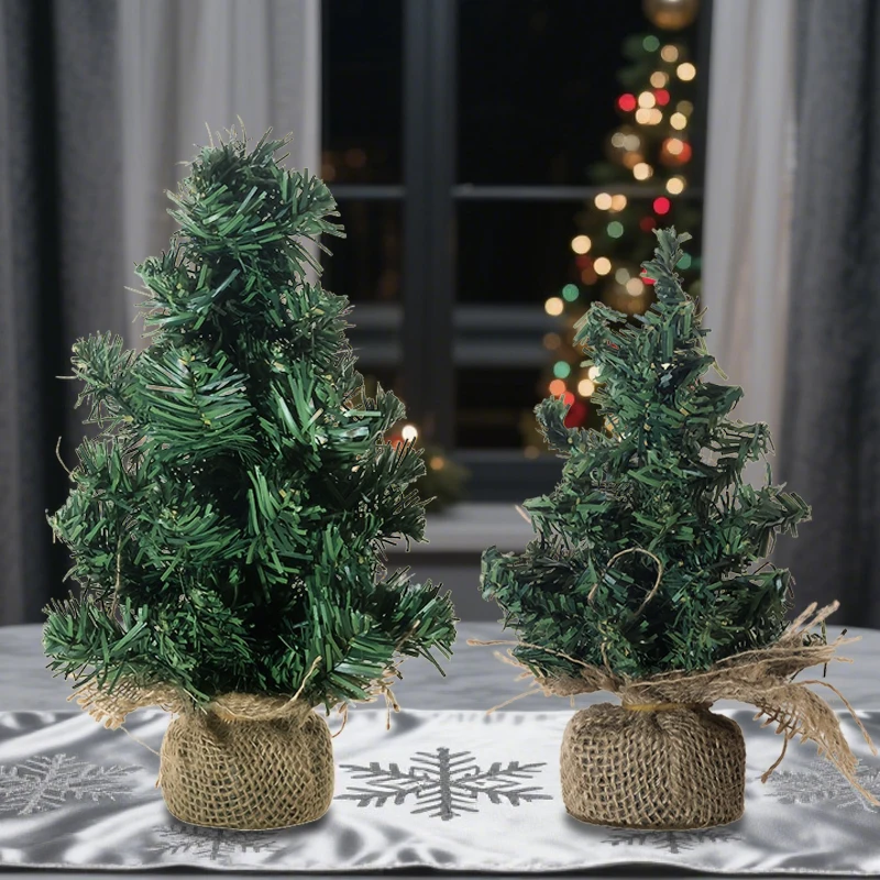 Mini Weihnachtsbäume Künstliche Pflanzen Home Desktop Ornamente Gefälschte Kiefer Weihnachten Künstliche Topfpflanzen Urlaub Party Decor