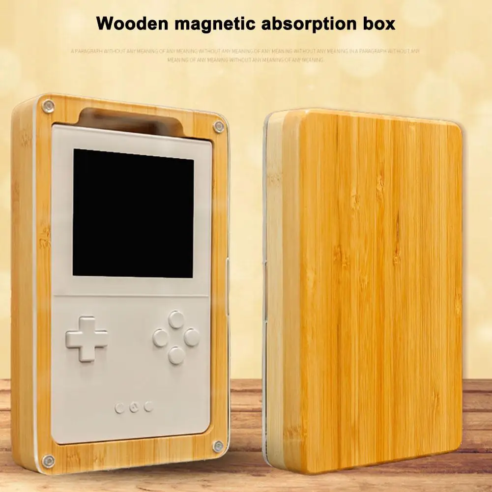 Magnetic Wooden Storage Box For AnaloguePocket Storage Box Handheld Machine Body Protective Shell Hard Shell Accessories O8P3