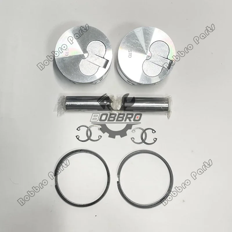 

2D68E 2D68E-N3A Piston With Rings For Komatsu Excavator PC08UU-1-A PC09-1 PC10UU-3 Engine Parts