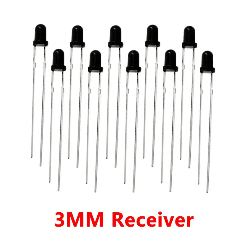 10pair F3mm F5mm LED Infrared Emitting Diode Light 850nm 940nm IR Receiver Emitter Photodiode Phototransistor For Arduino