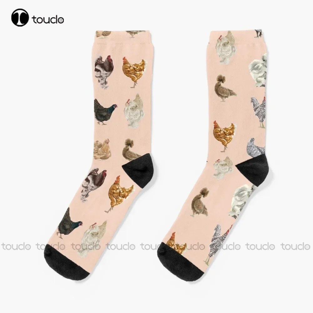 

Куриная ферма, жизнь, куриные породи, веганские носки, женские носки на заказ, персонализированные носки унисекс для взрослых, подростков, молодежи, модные новые