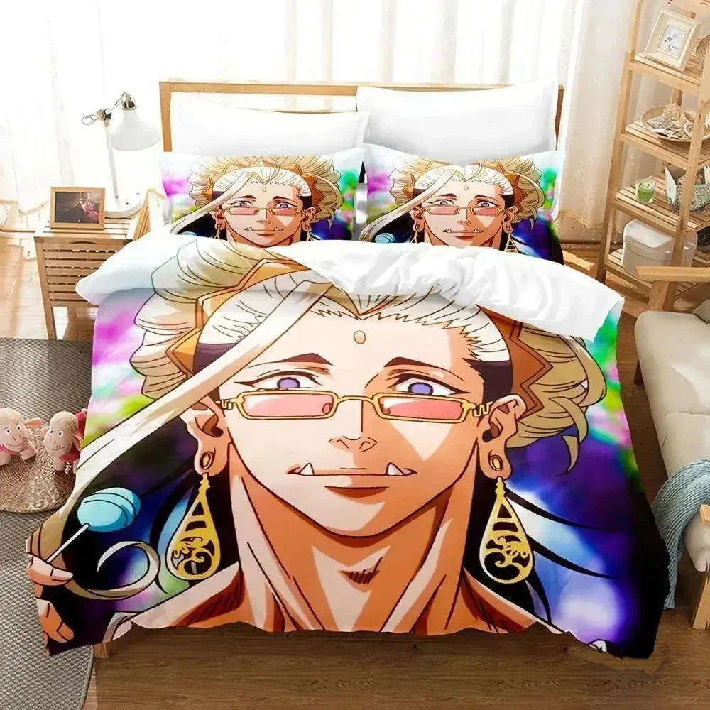 

Record of Ragnarok Bedding Set Single Twin Full Queen King Size Bed Set Adult Kid Bedroom Duvetcover Sets 3D Anime Bed Sheet Set